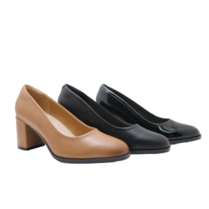 women's black office block heel pumps (copy)